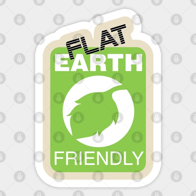 Flat Earth Friendly, autohoax firmament, FE #autohoax Sticker by AltrusianGrace